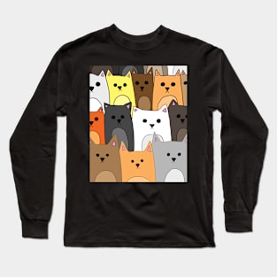 Group of Cats Long Sleeve T-Shirt